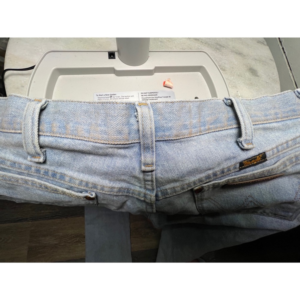Wrangler Cowboy Cut Jeans Mens 34x34 Light Blue Good Straight Leg Denim - Picture 9 of 9
